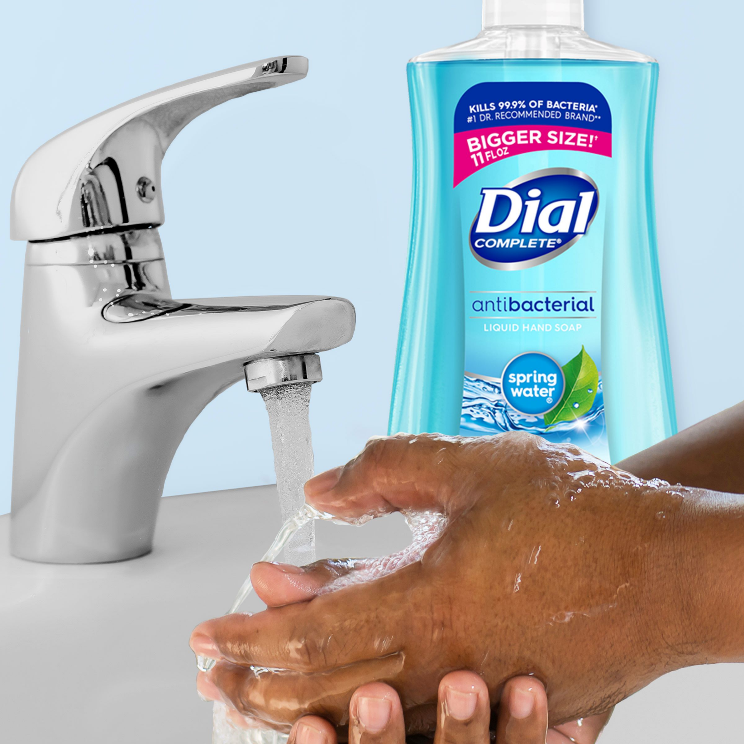 slide 3 of 5, Dial Spring Water Scent Hand Soap 11 fl oz, 11 fl oz