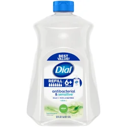 Dial Antibacterial & Sensitive Aloe Scent Liquid Hand Soap Refill, 52 fl oz