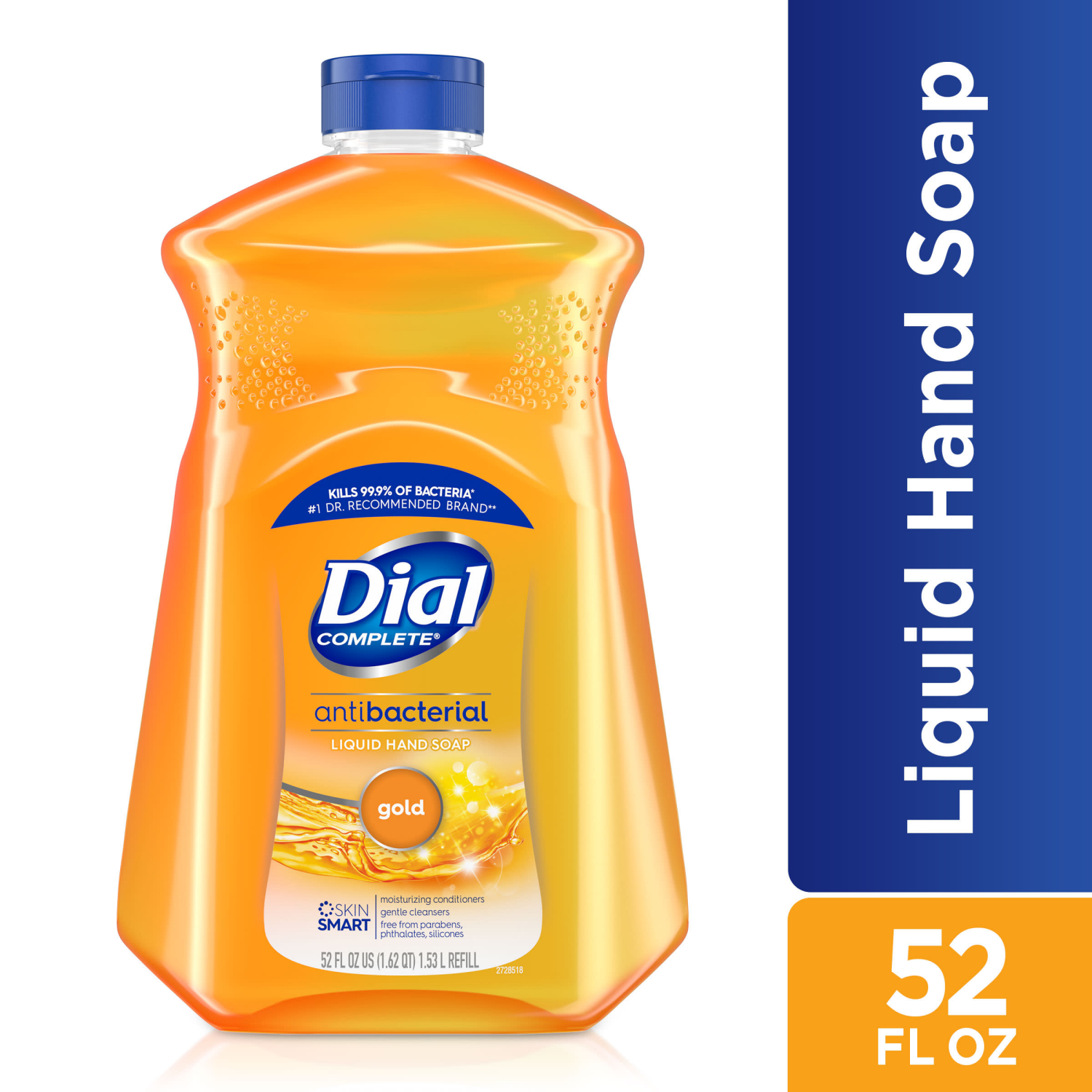 slide 5 of 5, Dial Antibacterial Defense Gold Hand Soap + Aloe 52 fl oz, 52 fl oz