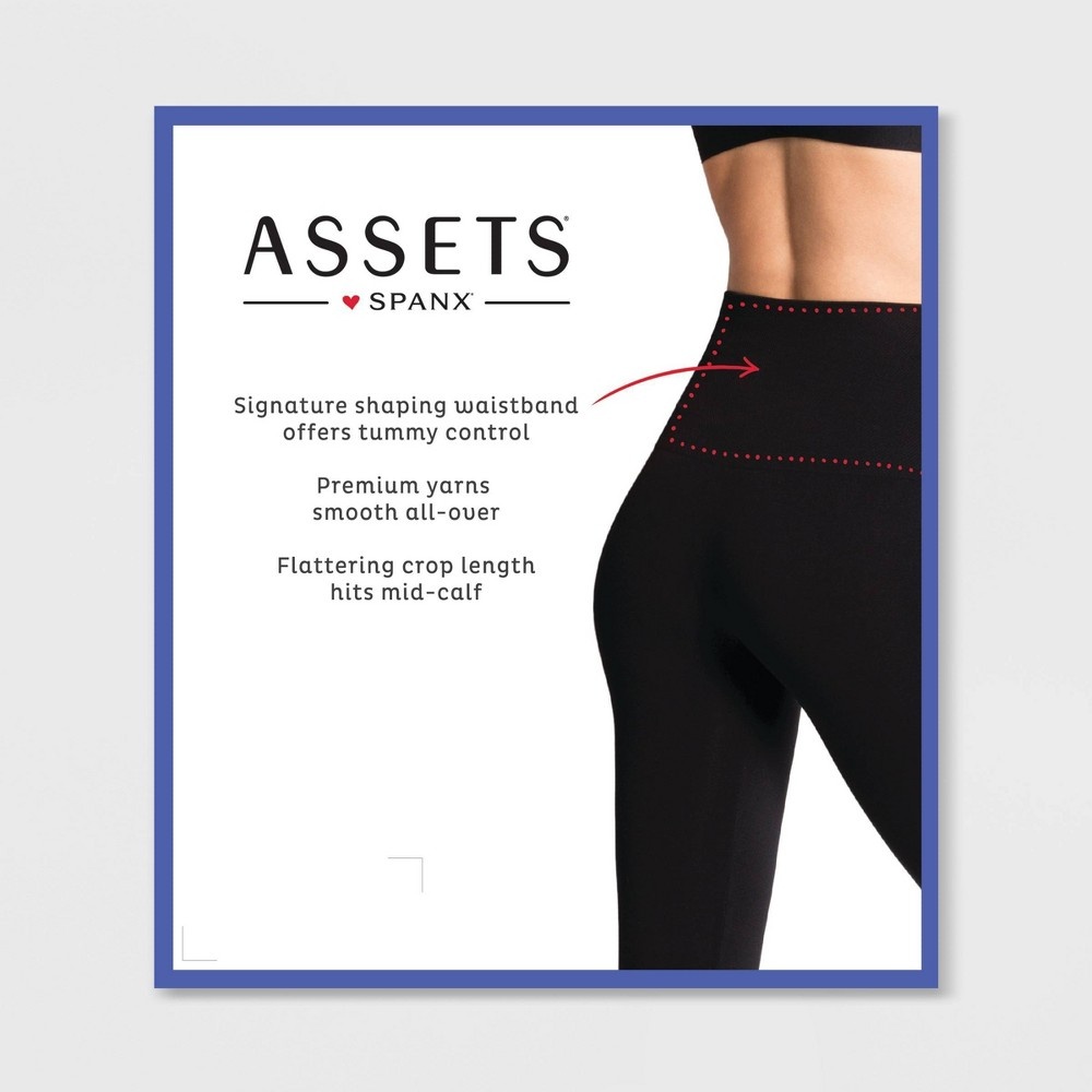 slide 4 of 4, ASSETS by SPANX Women's Capri Cropped Seamless Leggings - Love XL, 1 ct