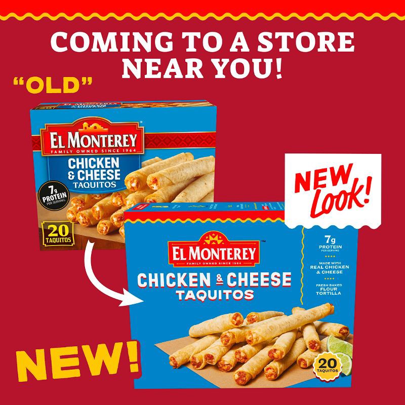 slide 2 of 11, El Monterey Frozen Chicken and Cheese Taquitos - 20oz/20ct, 20 ct; 20 oz