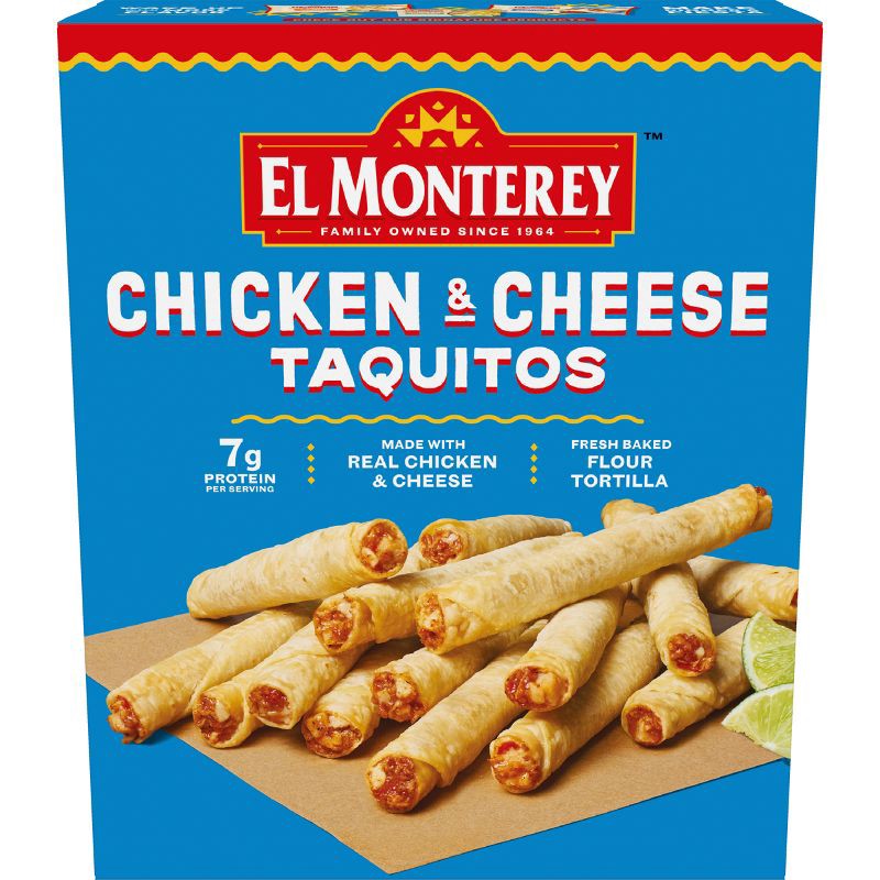 slide 2 of 8, El Monterey Frozen Chicken and Cheese Taquitos - 20oz/20ct, 20 ct; 20 oz