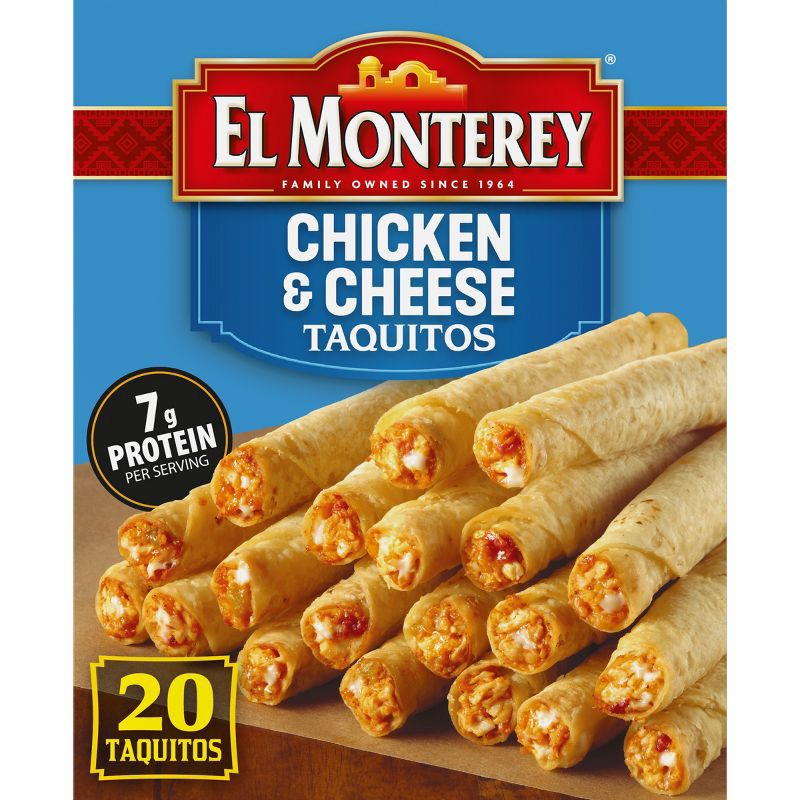 slide 1 of 5, El Monterey Frozen Chicken and Cheese Taquitos - 20oz/20ct, 20 ct; 20 oz