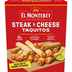 El Monterey Frozen Steak and Cheese Taquitos - 20oz/20ct