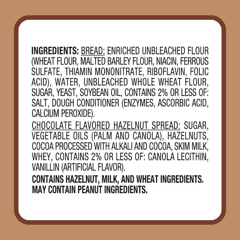 slide 7 of 10, Smucker's Uncrustables Chocolate Flavored Hazelnut Spread Frozen Sandwich - 7.2oz/4ct, 4 ct; 7.2 oz