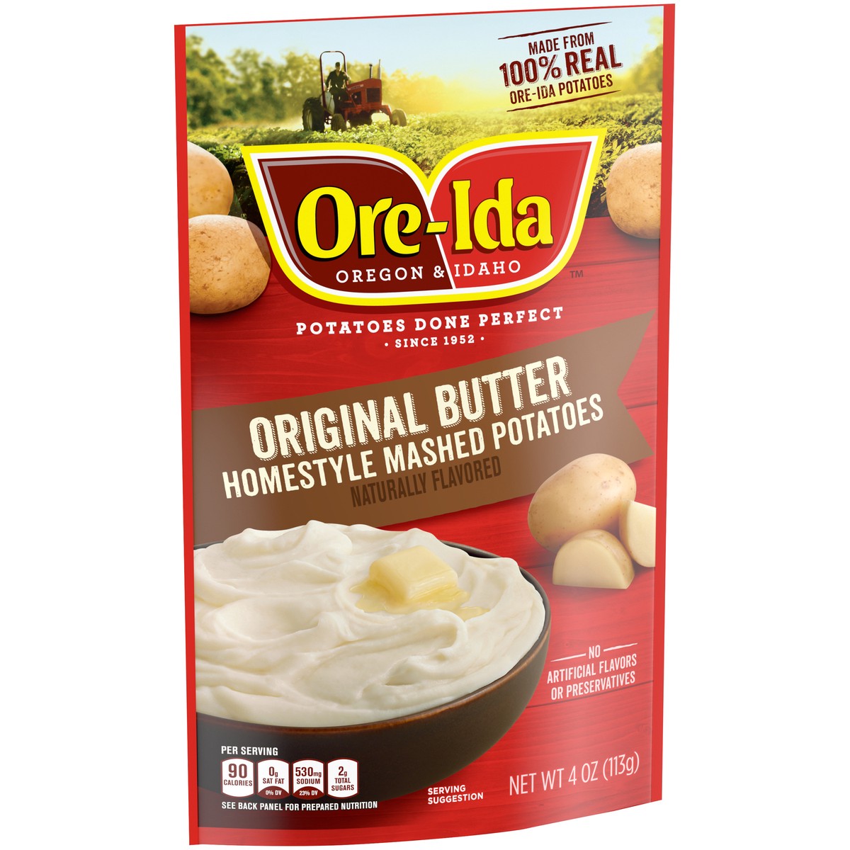 slide 13 of 14, Ore-Ida Original Butter Homestyle Mashed Potatoes Side Dish, 4 oz Pouch, 4 oz