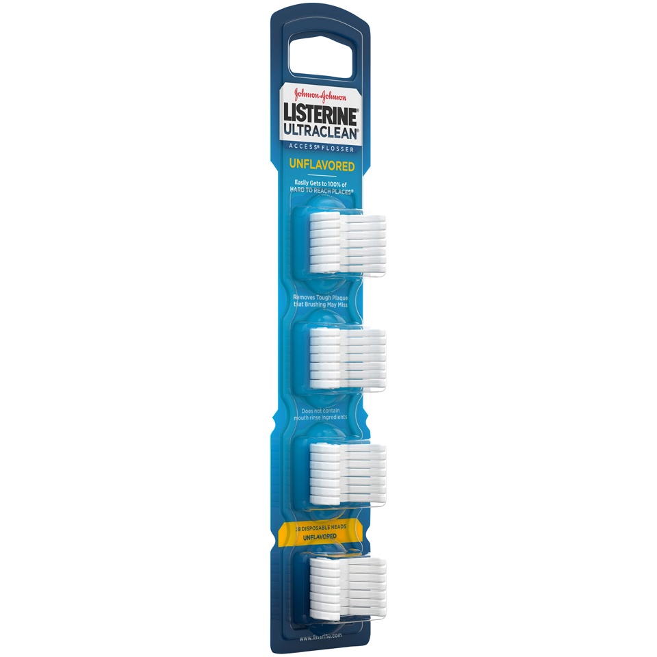 Listerine Ultraclean Access Flosser Refill Heads, Unflavored 28 ct Shipt