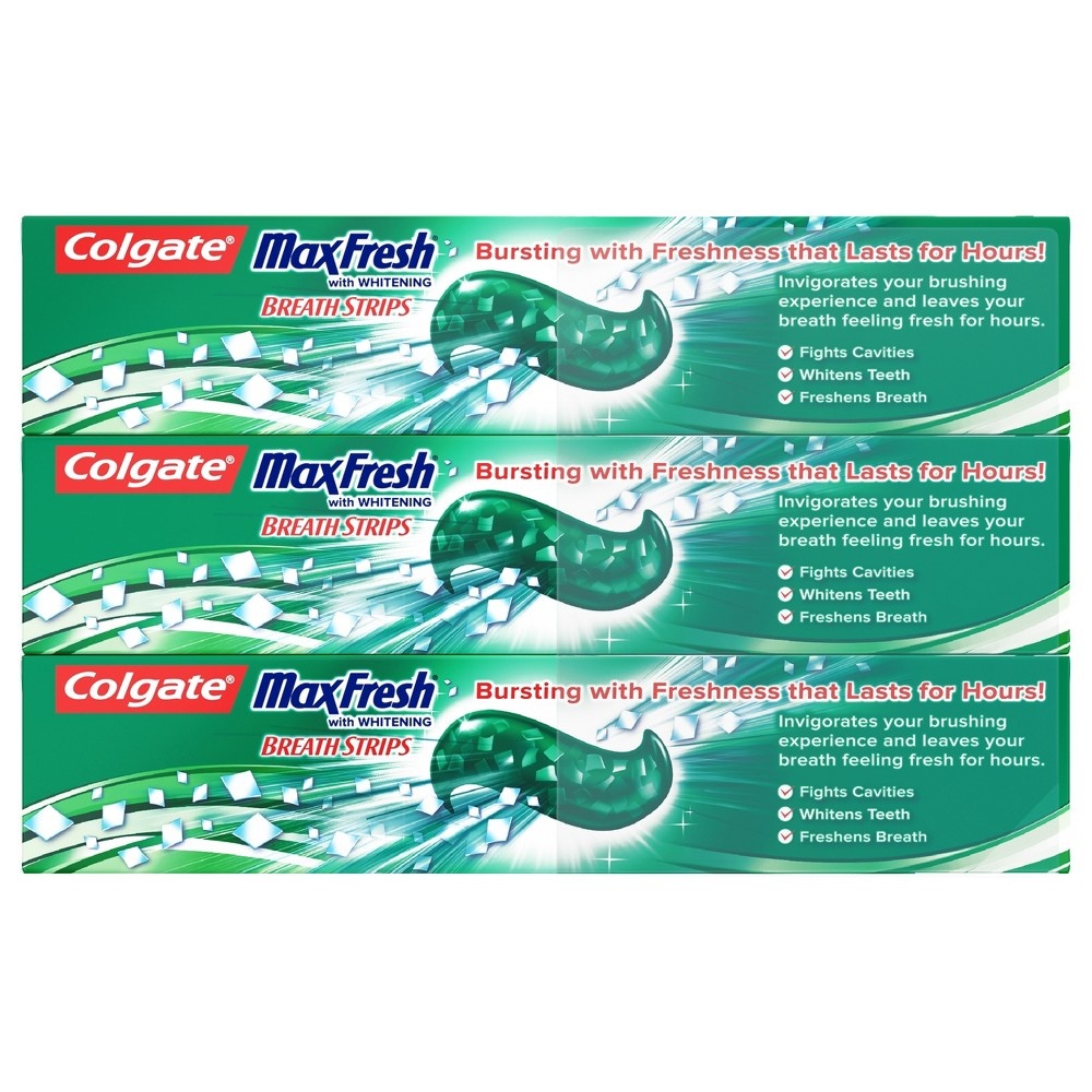 slide 4 of 5, Colgate Max Fresh Clean Mint Toothpaste, 3 ct; 6 oz