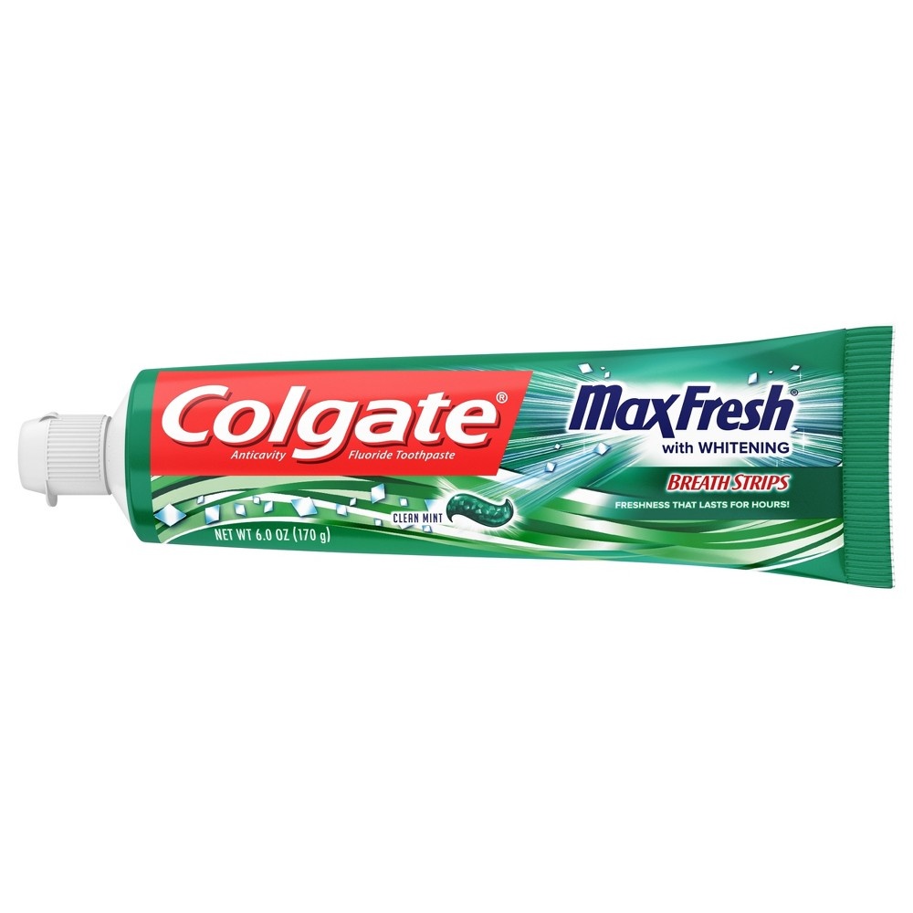 slide 5 of 5, Colgate Max Fresh Clean Mint Toothpaste, 3 ct; 6 oz