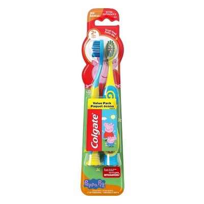 slide 1 of 4, Colgate Kids Peppa Pig Manual Toothbrush Value Pack, 2 ct