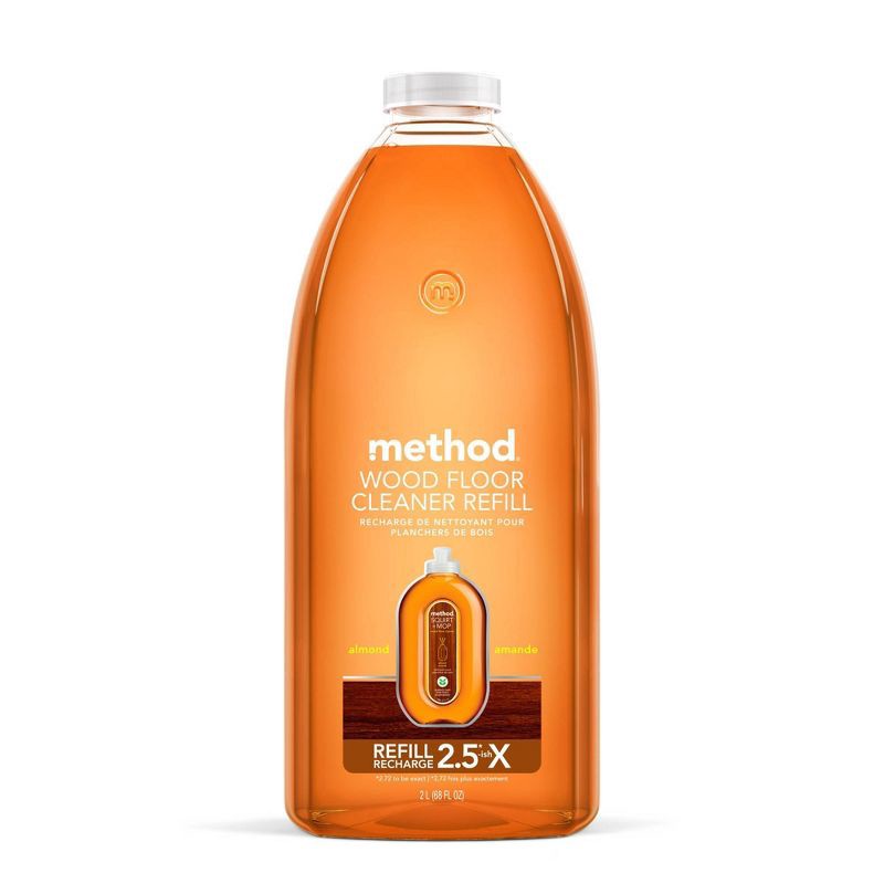 slide 1 of 5, Method Almond Cleaning Products Wood Floor Cleaner Refill - 68 fl oz, 68 fl oz