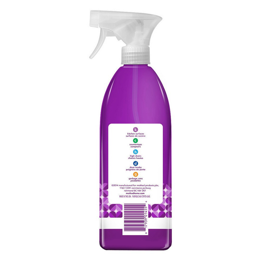 Method Cleaning Products Antibacterial Cleaner Wildflower Spray Bottle