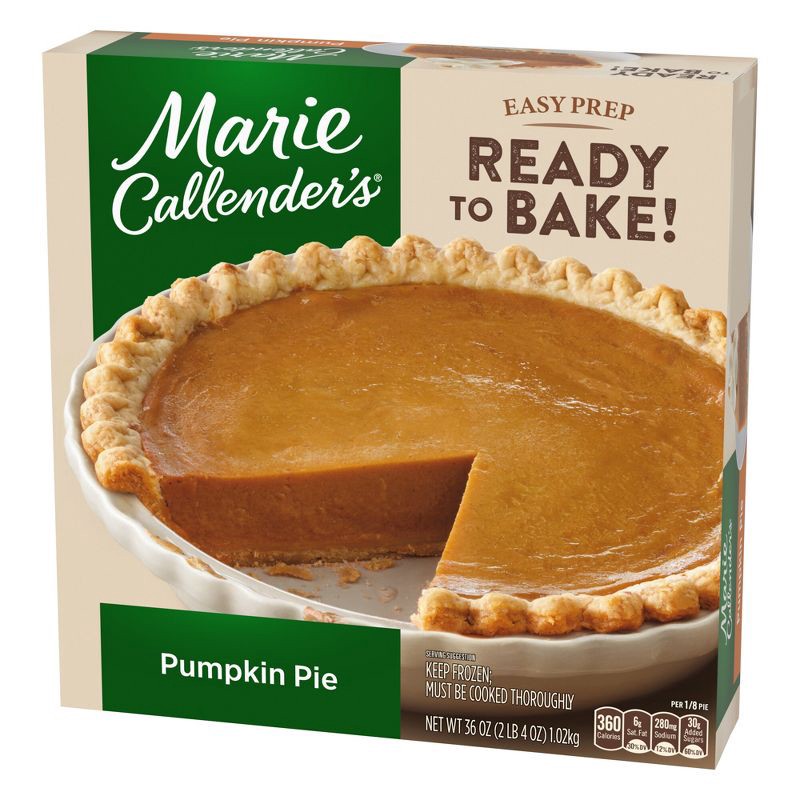 slide 2 of 5, Marie Callender's Pumpkin Frozen Pie - 36oz, 36 oz