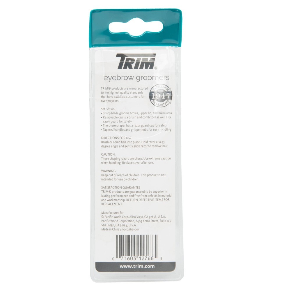 slide 2 of 2, Trim Eyebrow Shapers, 2 ct