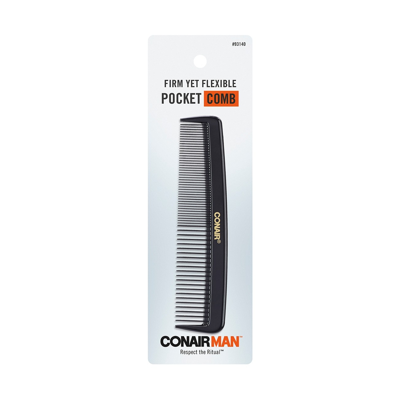 slide 1 of 2, Conair for Men Pocket Comb - Black, 1 ct