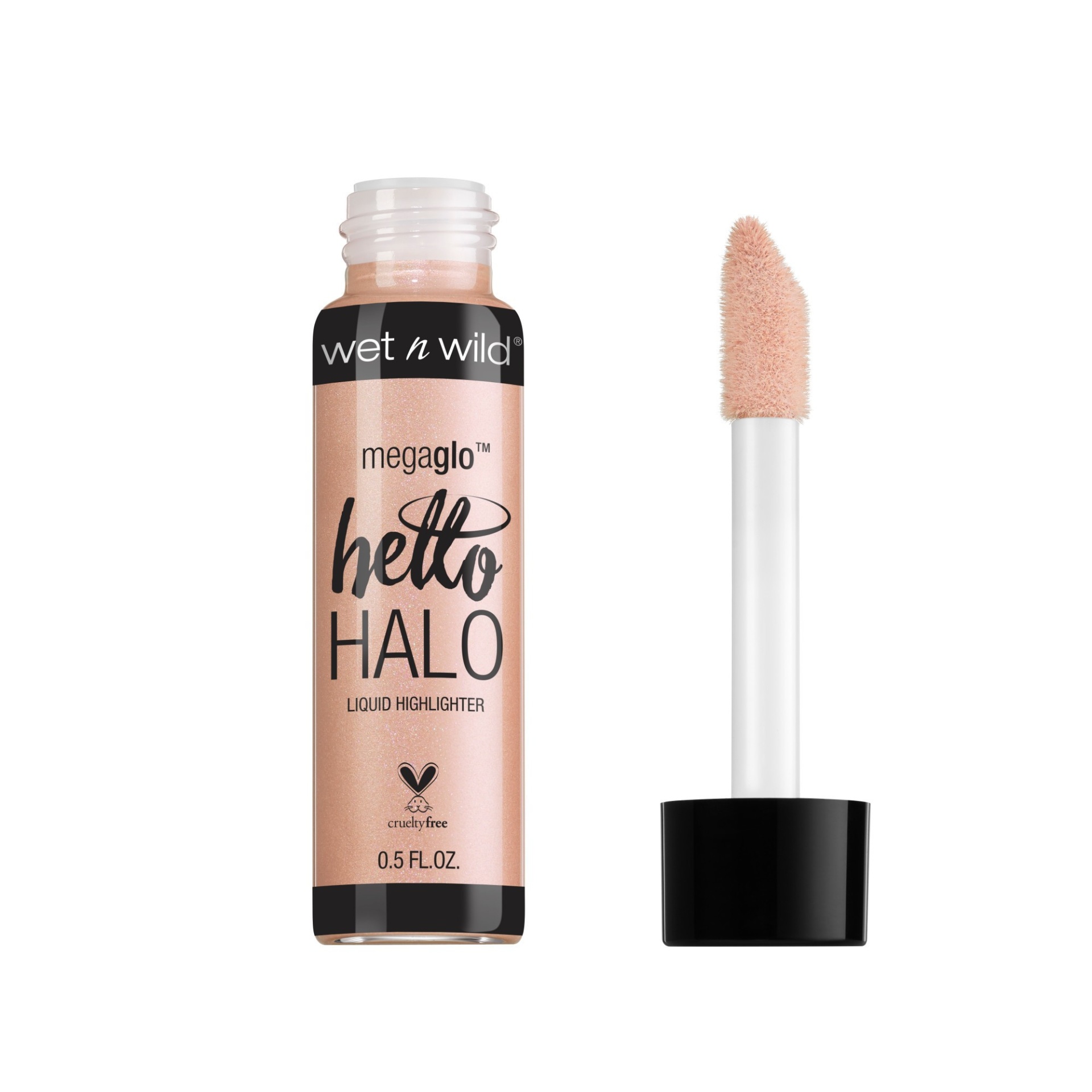 slide 1 of 3, wet n wild MegaGlo Liquid Highlighter Halo, Goodbye, 0.5 oz