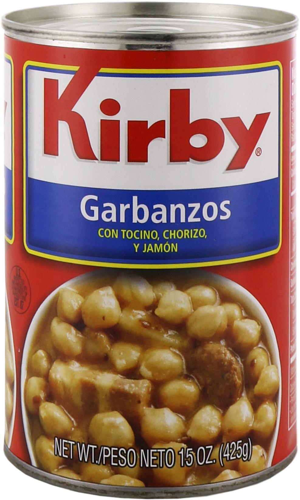 slide 1 of 1, Kirby Garbanzos, 15 oz