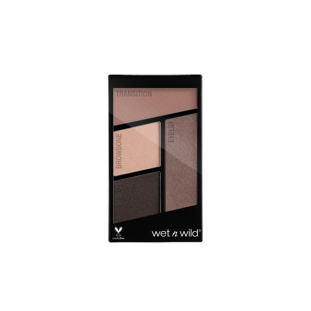 slide 2 of 3, Wet n Wild Color Icon Eyeshadow Quad Silent Treatment, 0.12 oz