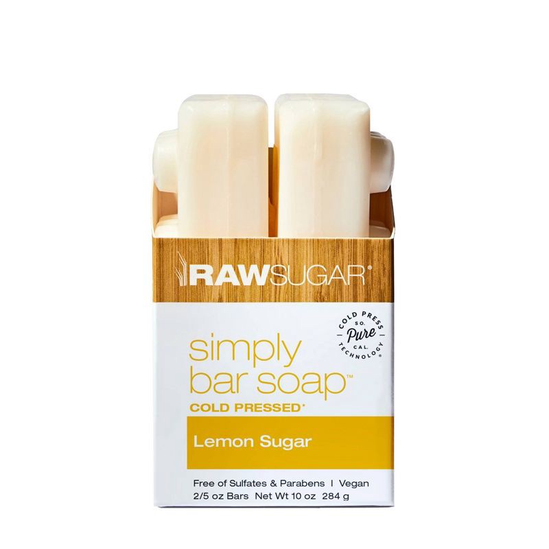slide 1 of 1, Raw Sugar Simply Bar Soap Lemon Sugar - 2pk - 5oz each, 2 ct; 5 oz