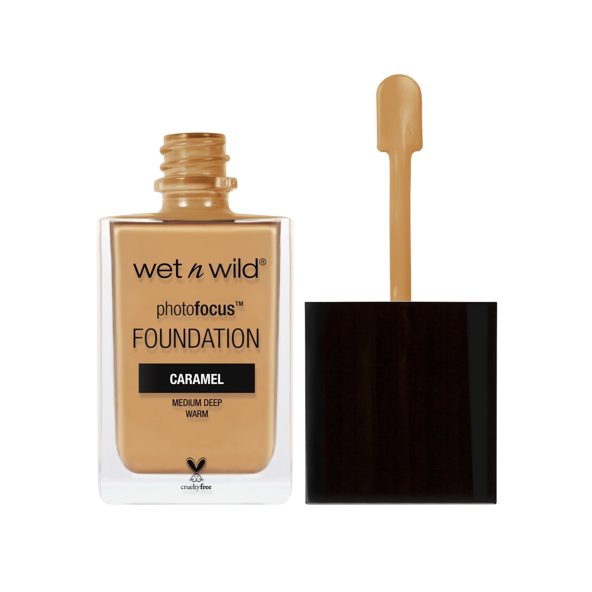 slide 1 of 1, wet n wild Photo Focus Foundation Caramel, 1 fl oz