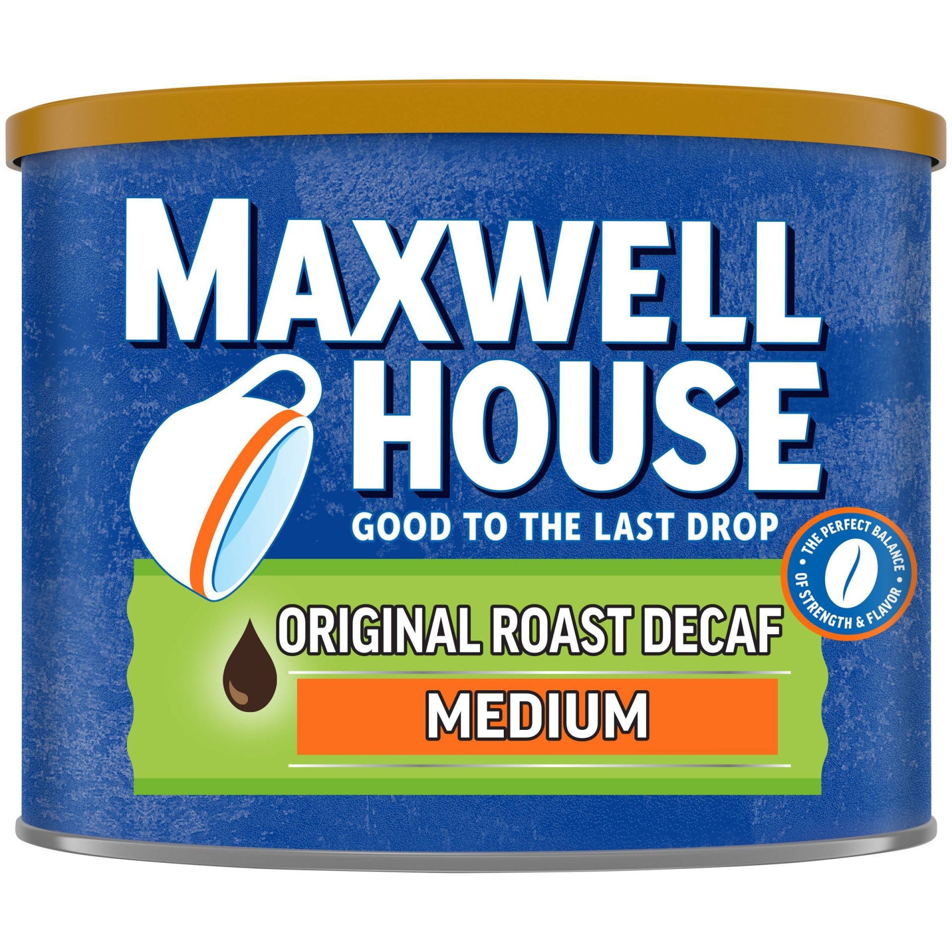 slide 1 of 8, Maxwell House Original Medium Roast Ground Coffee - Decaf - 22oz, 22 oz