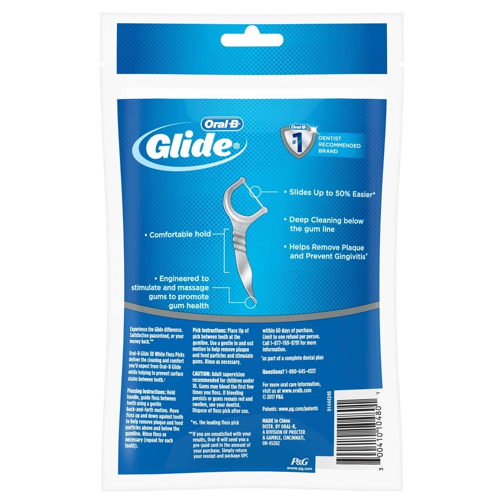 slide 2 of 2, Oral-B Glide Deep Clean Floss Picks, 75 ct