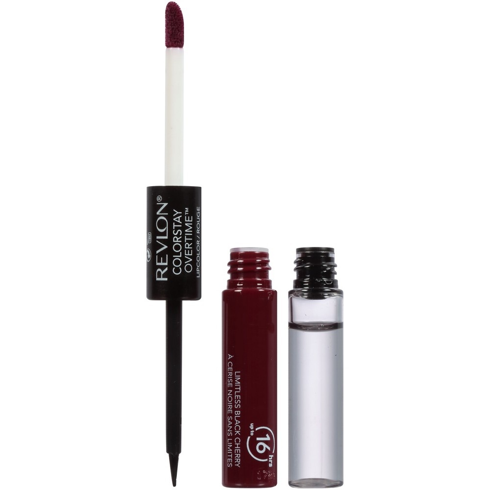 slide 2 of 3, Revlon ColorStay Overtime Lipcolor - 500 Limitless Black Cherry, 1 ct