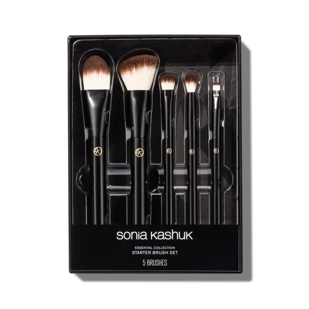 slide 2 of 2, Sonia Kashuk Essential Collection Complete Starter Makeup Brush Set, 5 ct