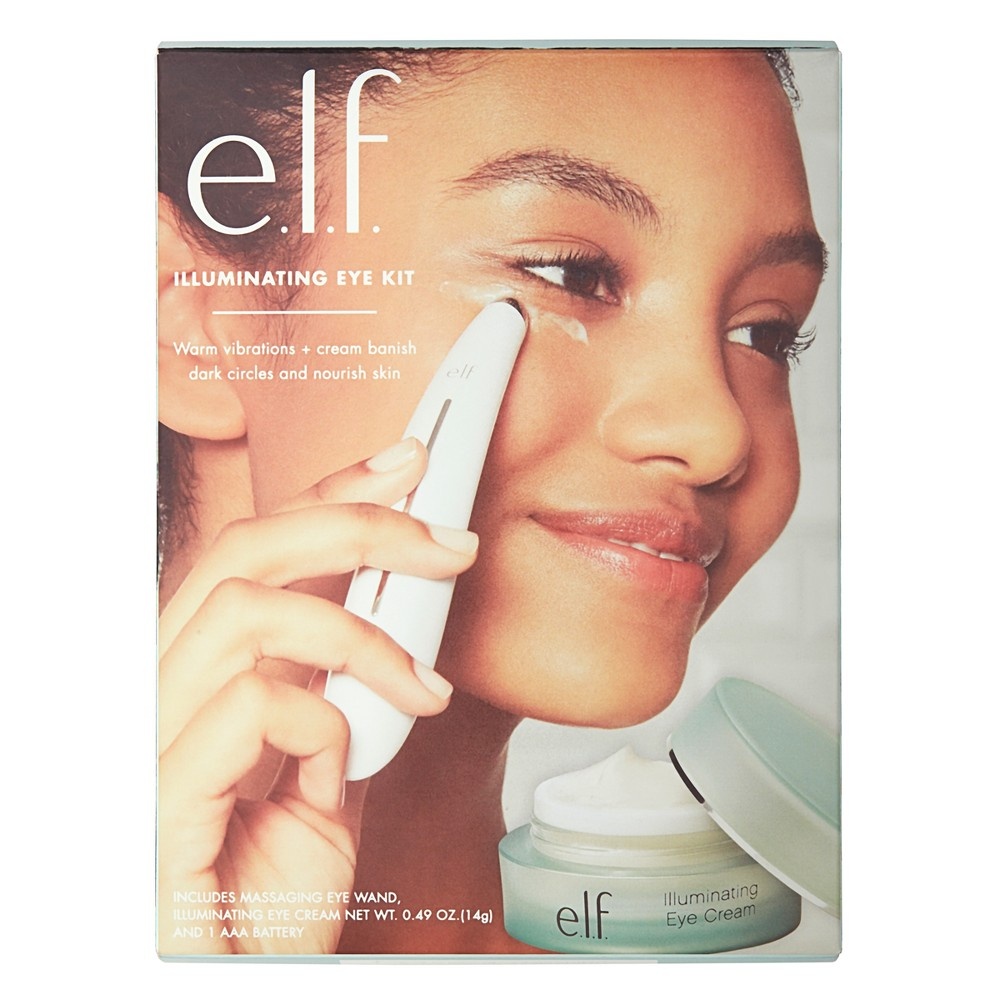 slide 2 of 2, e.l.f. Massaging Eye Wand With Eye Cream Set, 1 ct