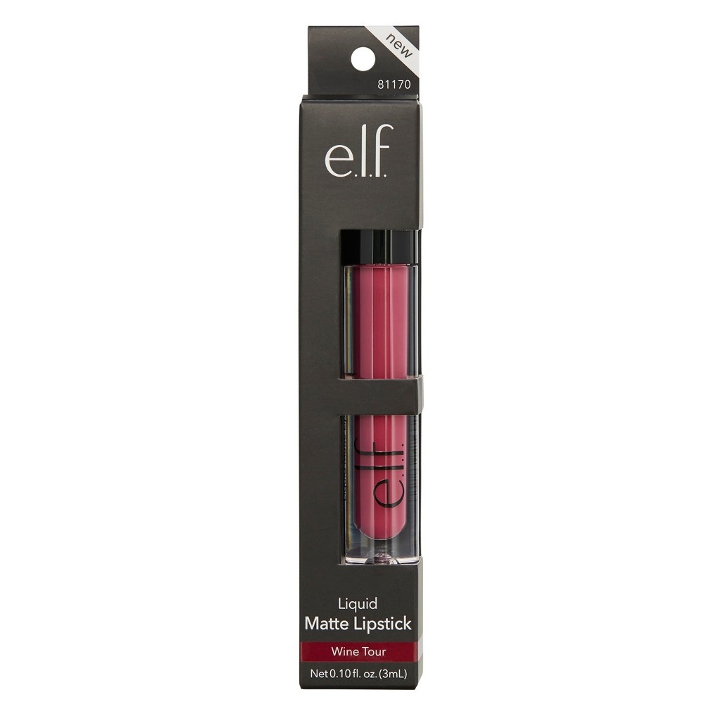 slide 5 of 7, e.l.f. Liquid Matte Lipstick - Wine Tour, 0.1 oz