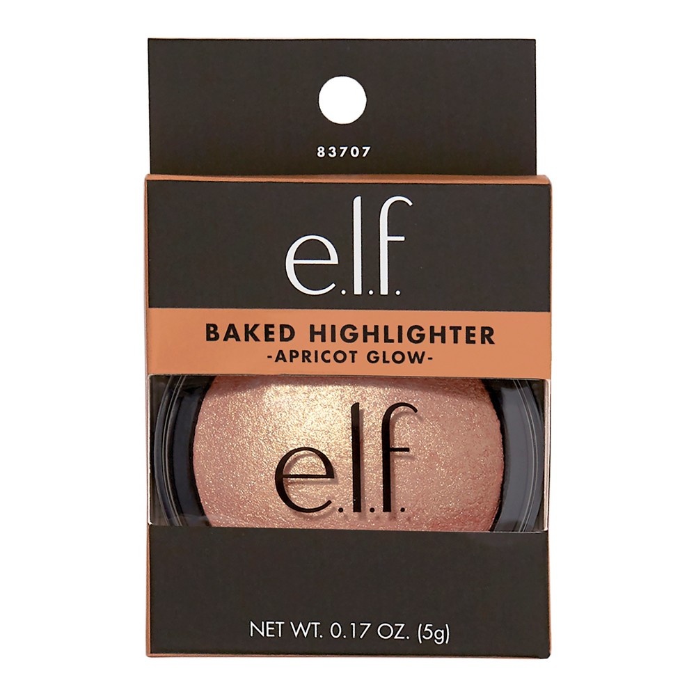 slide 4 of 7, e.l.f. Baked Highlighter Apricot Glow, 0.18 oz