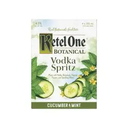 Ketel One Vodka Spritzer Cucumber & Mint 4Pk