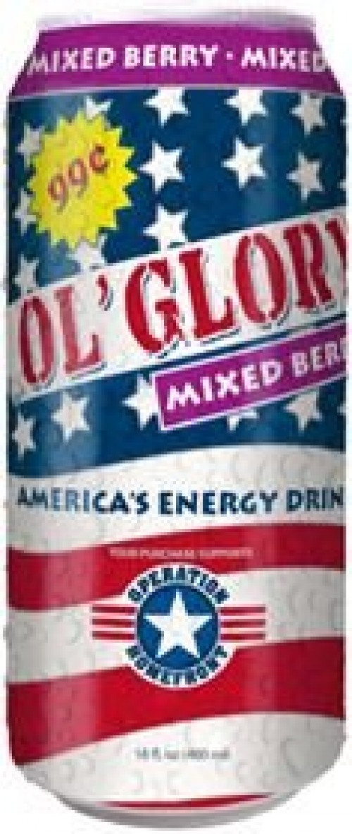 slide 1 of 1, Ol' Glory Energy Drink Sugar Free - 16 oz, 16 oz