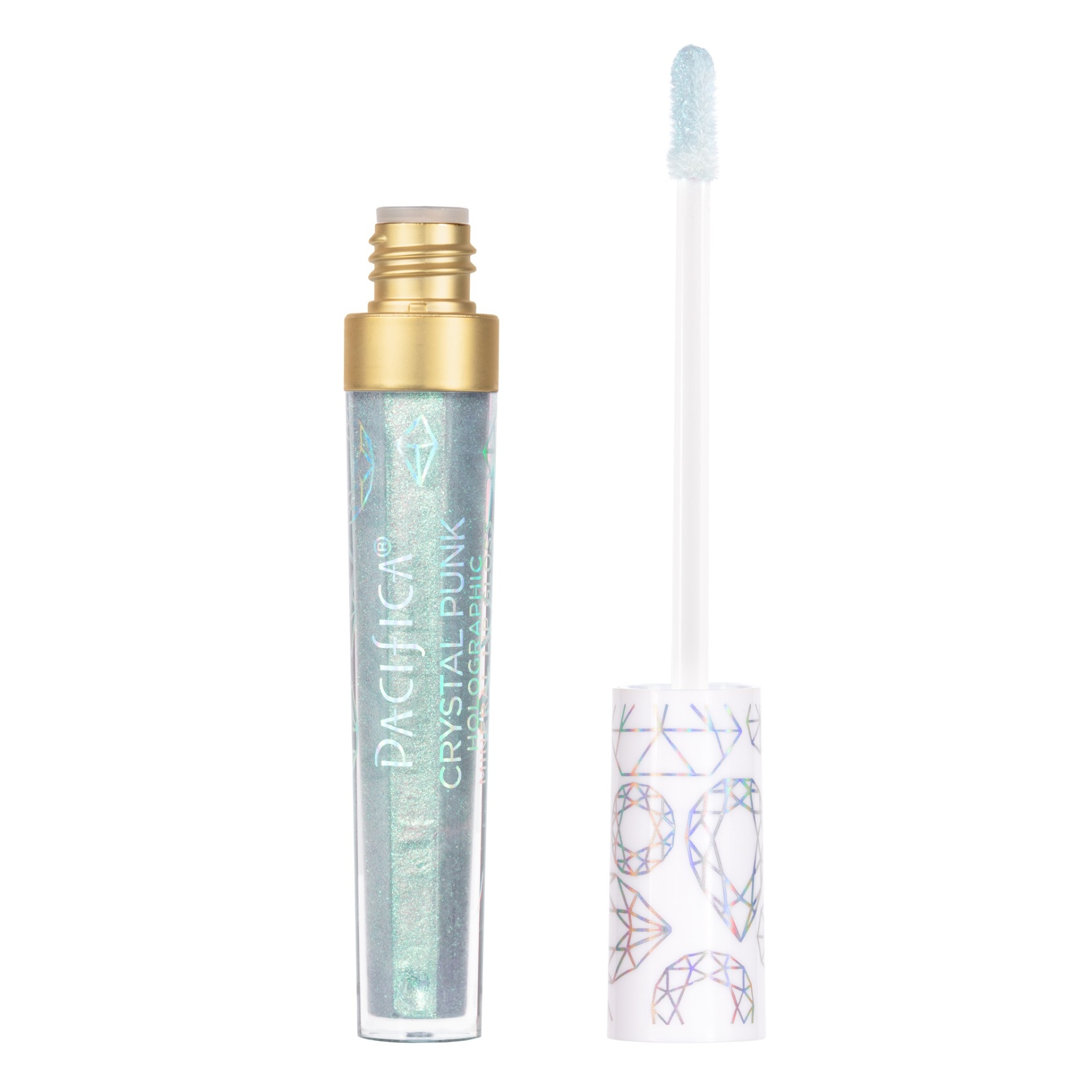 slide 1 of 2, Pacifica Crystal Punk Holographic Mineral Lip Gloss Cosmos, 0.14 oz