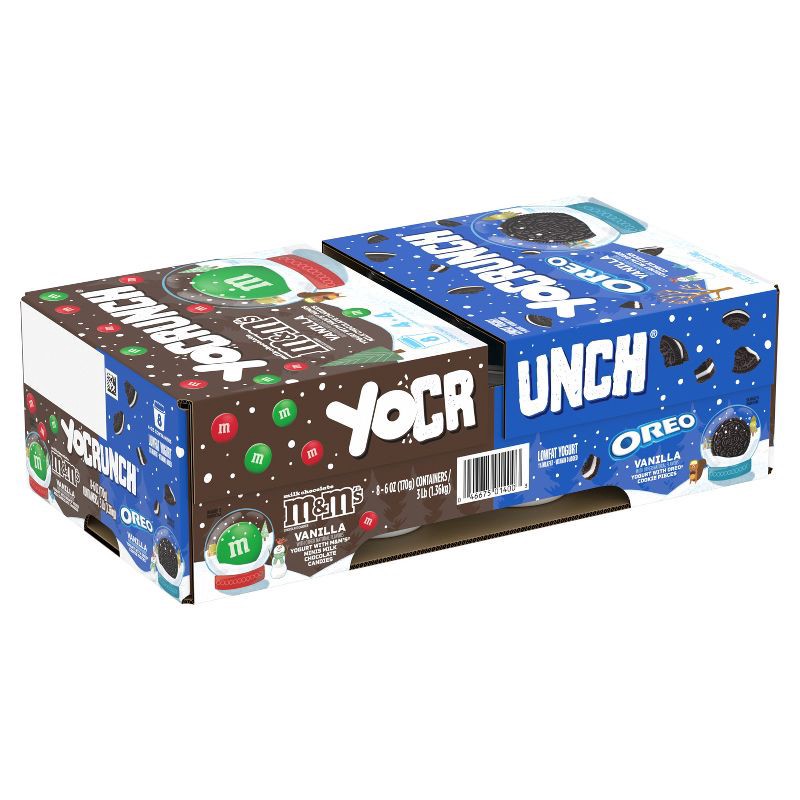 slide 2 of 15, YoCrunch Low Fat Vanilla with OREO and M&Ms Yogurt Variety Pack - 8ct/4oz Cups, 8 ct; 4 oz