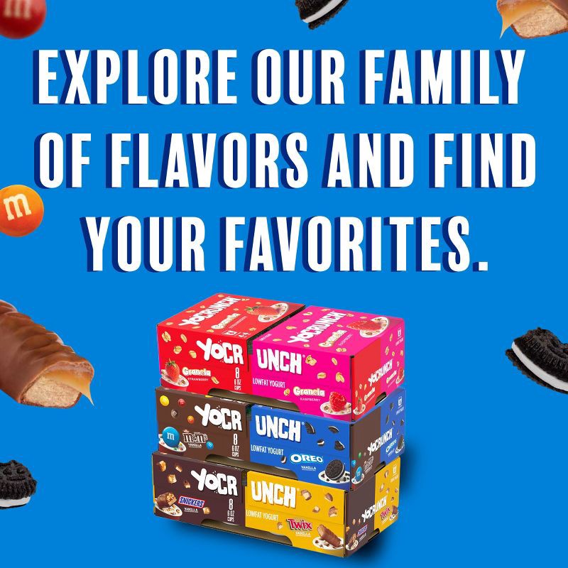 slide 6 of 9, YoCrunch Low Fat Vanilla with OREO and M&Ms Yogurt Variety Pack - 8ct/48oz Cups, 8 ct; 48 oz