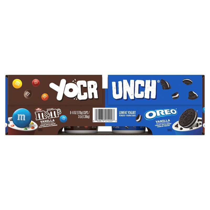 slide 8 of 15, YoCrunch Low Fat Vanilla with OREO and M&Ms Yogurt Variety Pack - 8ct/4oz Cups, 8 ct; 4 oz