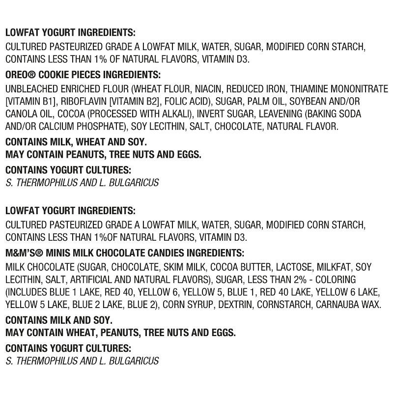 slide 8 of 9, YoCrunch Low Fat Vanilla with OREO and M&Ms Yogurt Variety Pack - 8ct/48oz Cups, 8 ct; 48 oz