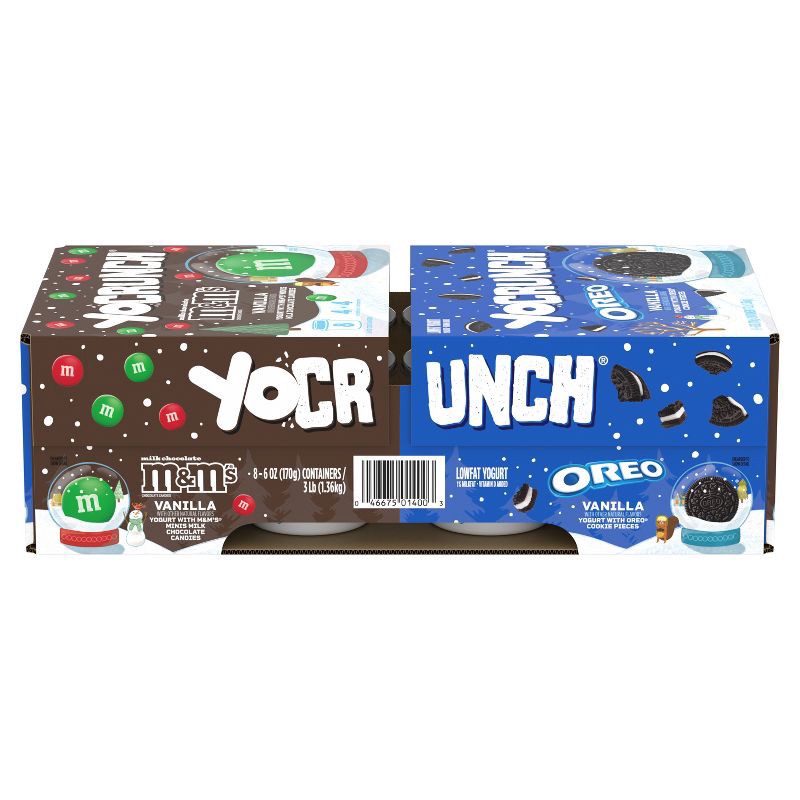 slide 9 of 15, YoCrunch Low Fat Vanilla with OREO and M&Ms Yogurt Variety Pack - 8ct/4oz Cups, 8 ct; 4 oz