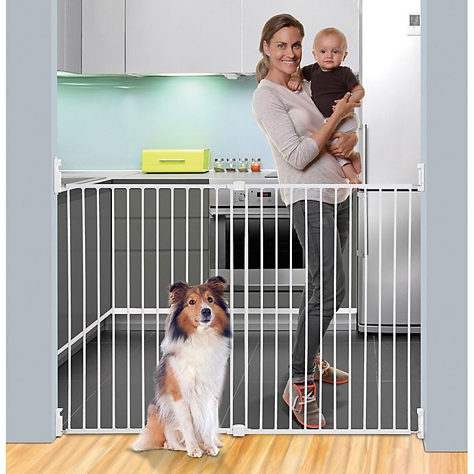 slide 3 of 5, Dreambaby Broadway Wide and Tall Expandable Gate - White, 1 ct