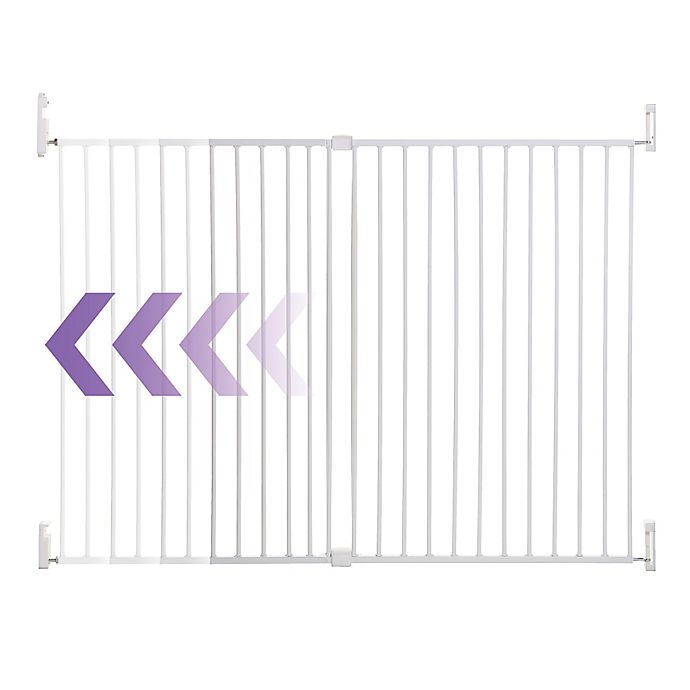 slide 1 of 5, Dreambaby Broadway Wide and Tall Expandable Gate - White, 1 ct