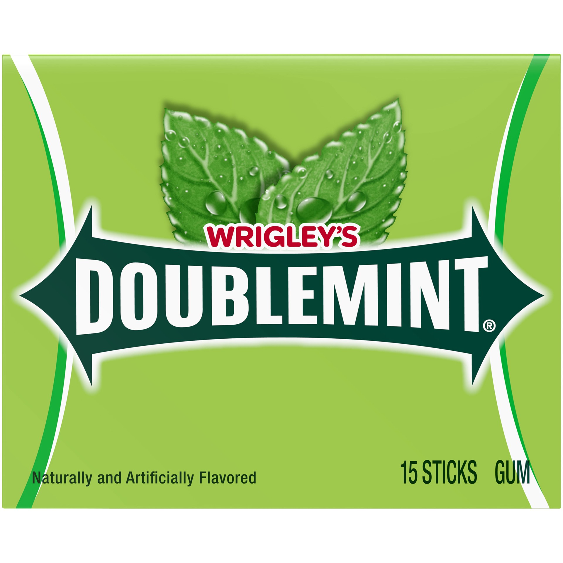 slide 1 of 8, WRIGLEY''S DOUBLEMINT Mint Gum Chewing Gum, 15 Stick Pack, 15 ct
