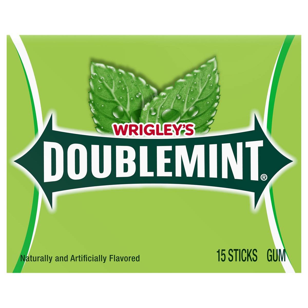 slide 1 of 13, WRIGLEY''S DOUBLEMINT Mint Gum Chewing Gum, 15 Stick Pack, 15 ct