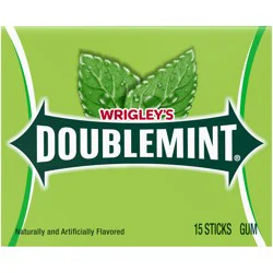 WRIGLEY''S DOUBLEMINT Mint Gum Chewing Gum, 15 Stick Pack