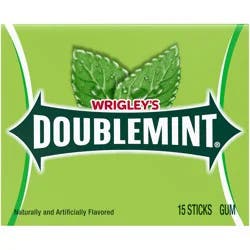 WRIGLEY''S DOUBLEMINT Mint Gum Chewing Gum, 15 Stick Pack