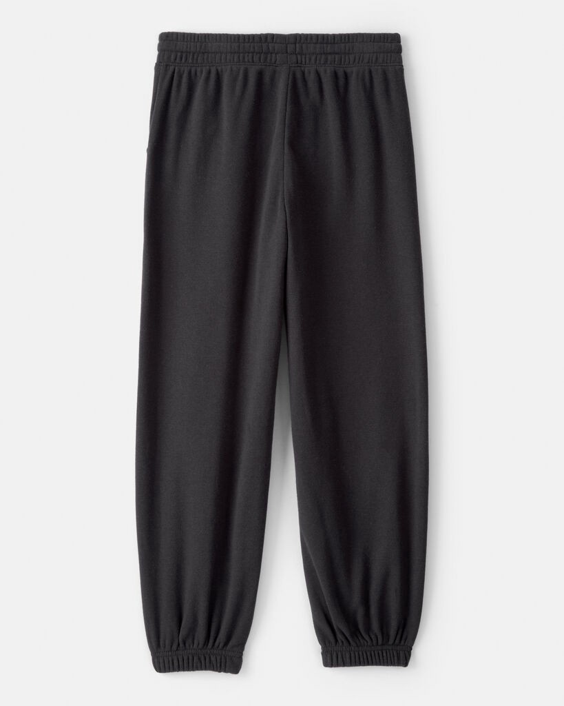 slide 2 of 3, Oshkosh Girls DayDream Fleece Knit Drawstring Joggers - Black Black 5, 1 ct