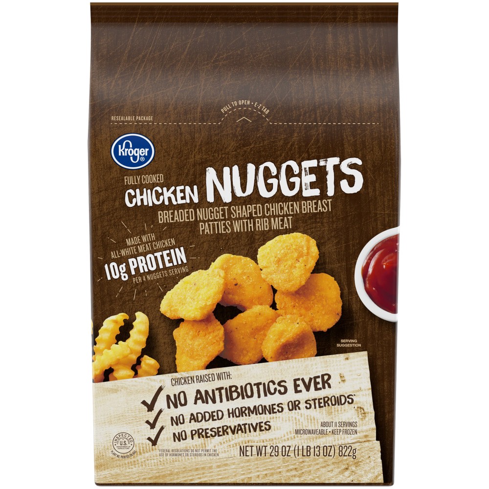 slide 1 of 3, Kroger Chicken Nuggets, 29 oz