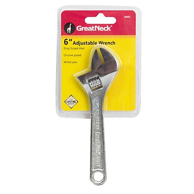 slide 1 of 1, Great Neck 6" Adjustable Wrench, 1 ct