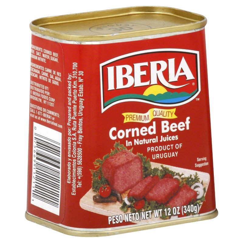 slide 1 of 1, Iberia Corned Beef - 12oz, 12 oz