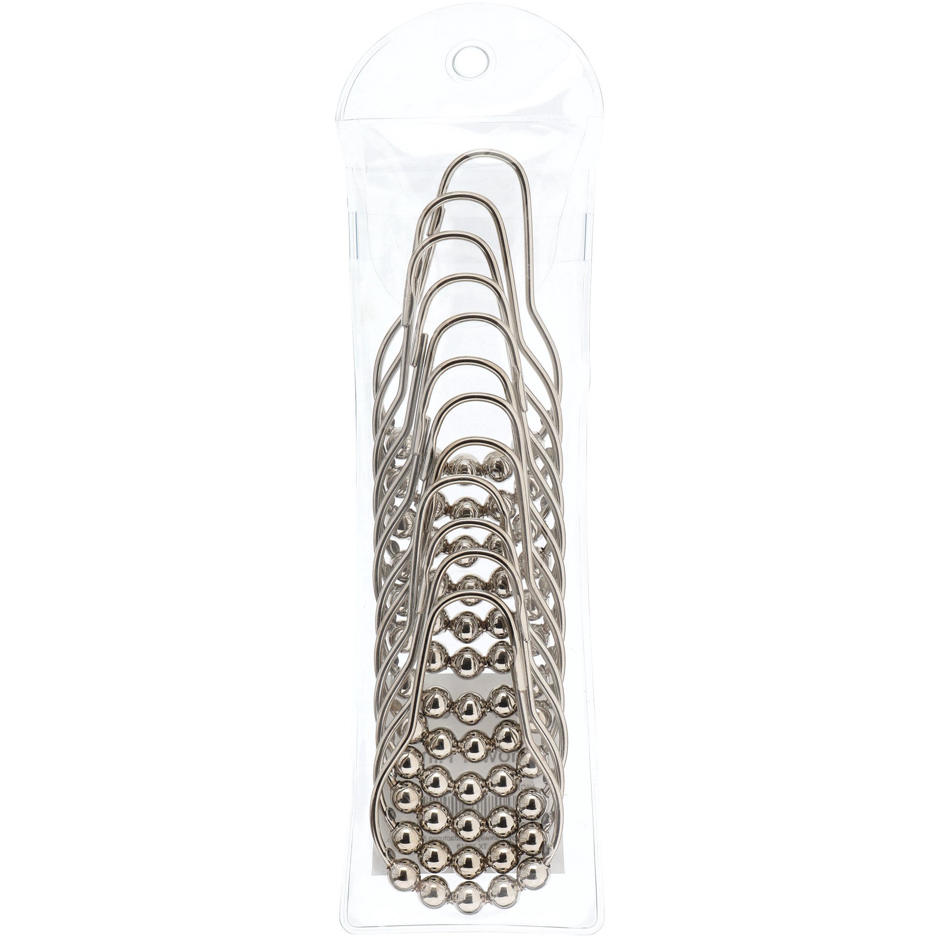 slide 1 of 1, our goods Metal Shower Curtain Rings - Silver, 12 ct